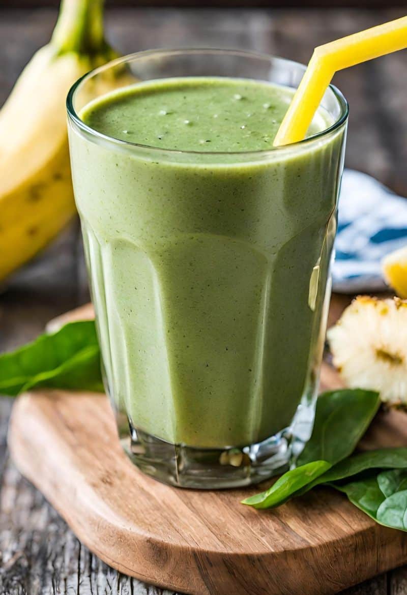 spinach banana pineapple smoothie